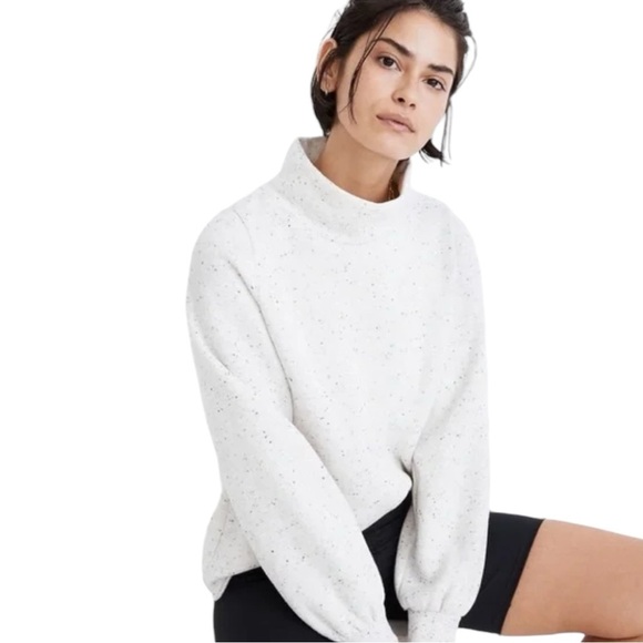 Madewell Sweaters - Madewell MWL Make Weekends Longer Betterterry Relaxed Turtleneck Sweatshirt Sz S